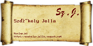 Székely Jella névjegykártya